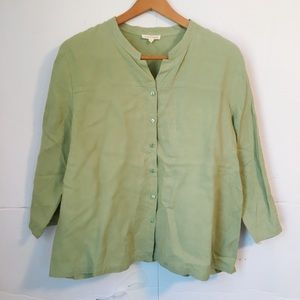Eileen Fisher 100 linen long sleeve